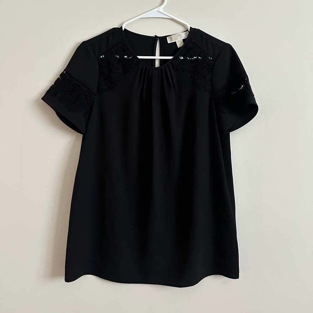 Michael Kors Lace Trim Top